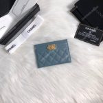 Chanel Boy Card Holder Blue