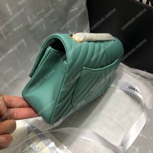 Chanel Mini Flap Bag Light Blue - Image 6