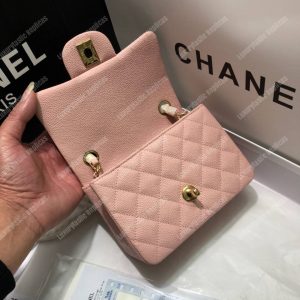 Chanel Mini Flap Bag Pink - Image 3