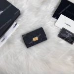 Chanel Boy Small Flap Wallet Black