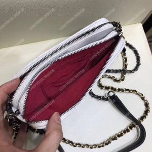 Chanel Clutch With Chain White And Black - Image 6