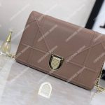 Diorama Calfskin Clutch Pale Pink