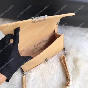 Chanel Boy Medium Handbag Beige - Image 3