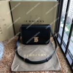 Burberry Small Leather TB Bag Black