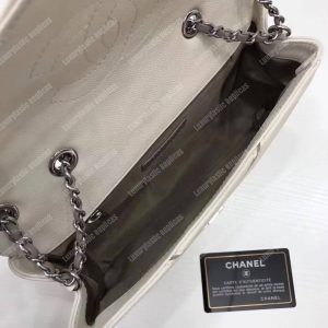 Chanel Medium Flap Bag White - Image 3