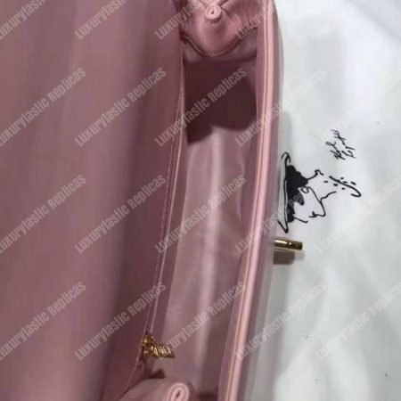 Chanel Small Flap Bag With Top Handle Pink - Image 4