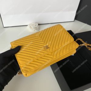 Chanel Wallet On Chain Yellow - Image 3