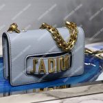 J’Adior Calfskin Flap Bag Off-White