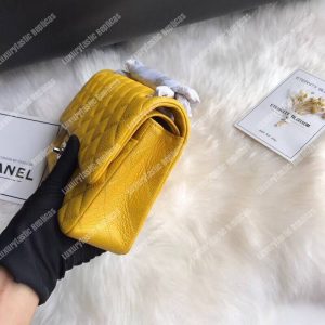 Chanel Medium Classic Handbag Yellow - Image 5