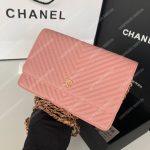 Chanel Wallet On Chain Satin