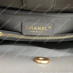 Chanel Large Shopping Bag Grey - Image 3