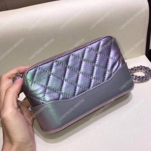 Chanel Clutch With Chain Purple Metallic - Image 7