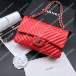 Chanel Classic Medium Handbag Red