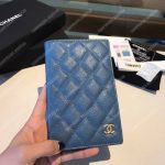 Classic Passport Holder Caviar Leather Blue