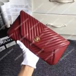 Chanel Reversed Clutch Red