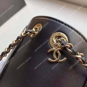 Chanel Lambskin Gold-Tone Metal Backpack Black - Image 5