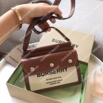 Burberry Mini Horseferry Print Title Bag With Pocket Detail Brown
