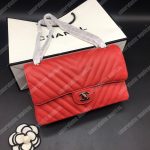 Chanel Classic Medium Handbag Red