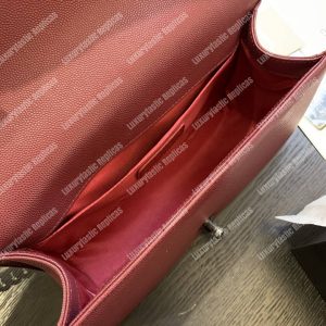 Chanel Boy Medium Caviar Leather Burgundy - Image 7