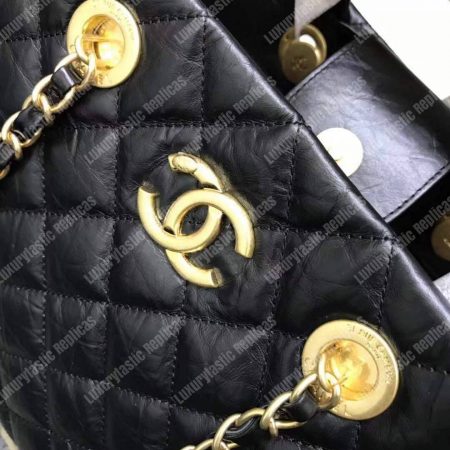 Chanel Large Shopping Bag Black (30cm) - Image 5