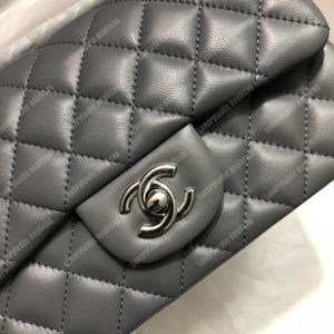 Chanel Mini Flap Bag Dark Grey - Image 5