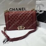Chanel Boy Handbag Burgundy