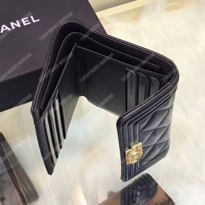 Chanel Boy Small Flap Wallet Black - Image 3