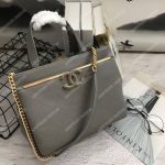 Chanel Large Shopping Bag Grey