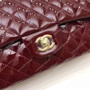 Chanel Classic Medium Flap Bag Burgundy - Image 6
