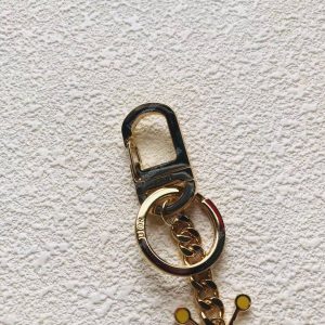 Dior x Kaws Bee Key Ring In Brass & Resin - Image 6