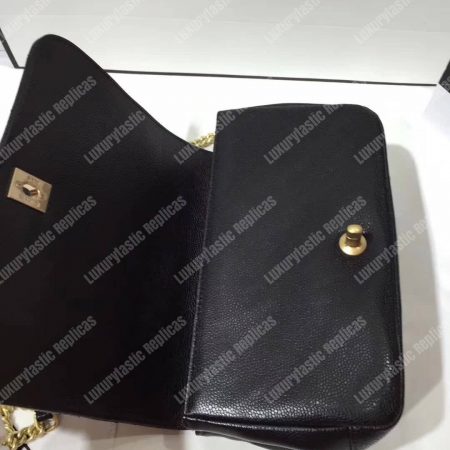 Chanel Small Flap Bag With Top Handle Black - Image 3