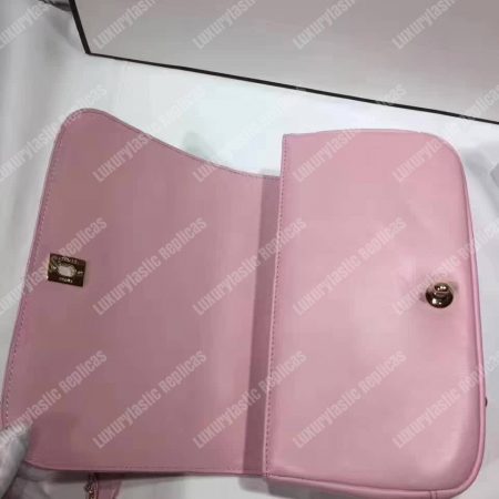 Chanel Medium Flap Bag With Top Handle Pink - Image 3
