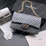 Chanel Classic Medium Handbag Grey