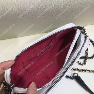 Chanel Clutch With Chain White And Black - Image 5