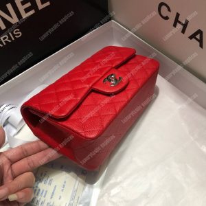 Chanel Mini Flap Bag Red - Image 5