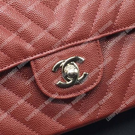 Chanel Classic Medium Handbag Burgundy - Image 7