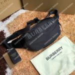 Burberry Logo Detail ECONYL® Sonny Bum Bag Black