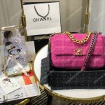 Chanel 19 Large Flap Bag Fuchia