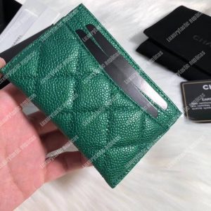 Chanel Classic Card Holder Green - Image 5
