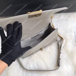 Chanel Boy Medium Handbag Grey - Image 6