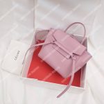 Celine Nano Belt Bag In Grained Calfskin Vintage Pink