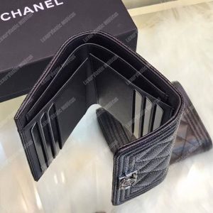 Chanel Boy Small Flap Wallet Black - Image 4