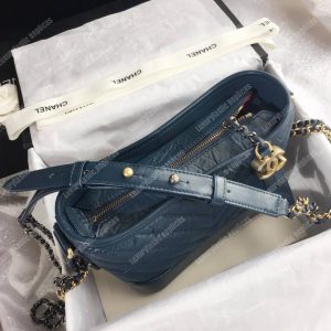 Chanel’s Gabrielle Small Hobo Bag Blue - Image 4