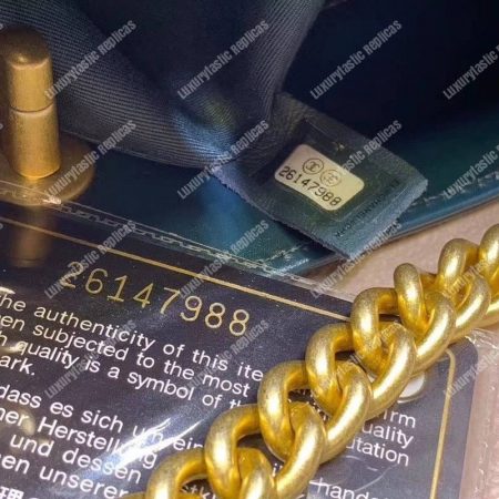 Chanel Hobo Handbag Blue - Image 4