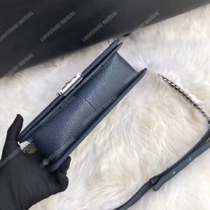 Chanel Boy Medium Handbag Blue - Image 6