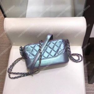 Chanel Clutch With Chain Purple Metallic - Image 4