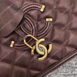 Chanel Large Vanity Case Burgundy - Image 6