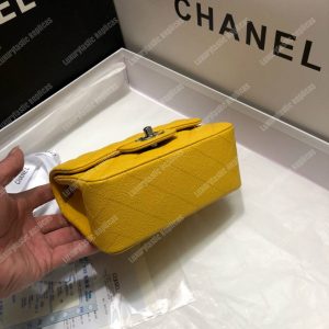 Chanel Mini Flap Bag Yellow - Image 5