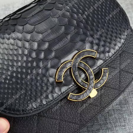 Chanel Medium Flap Bag With Top Handle Black - Image 6