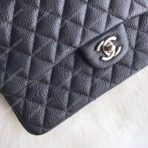 Chanel Medium Classic Handbag Black - Image 4